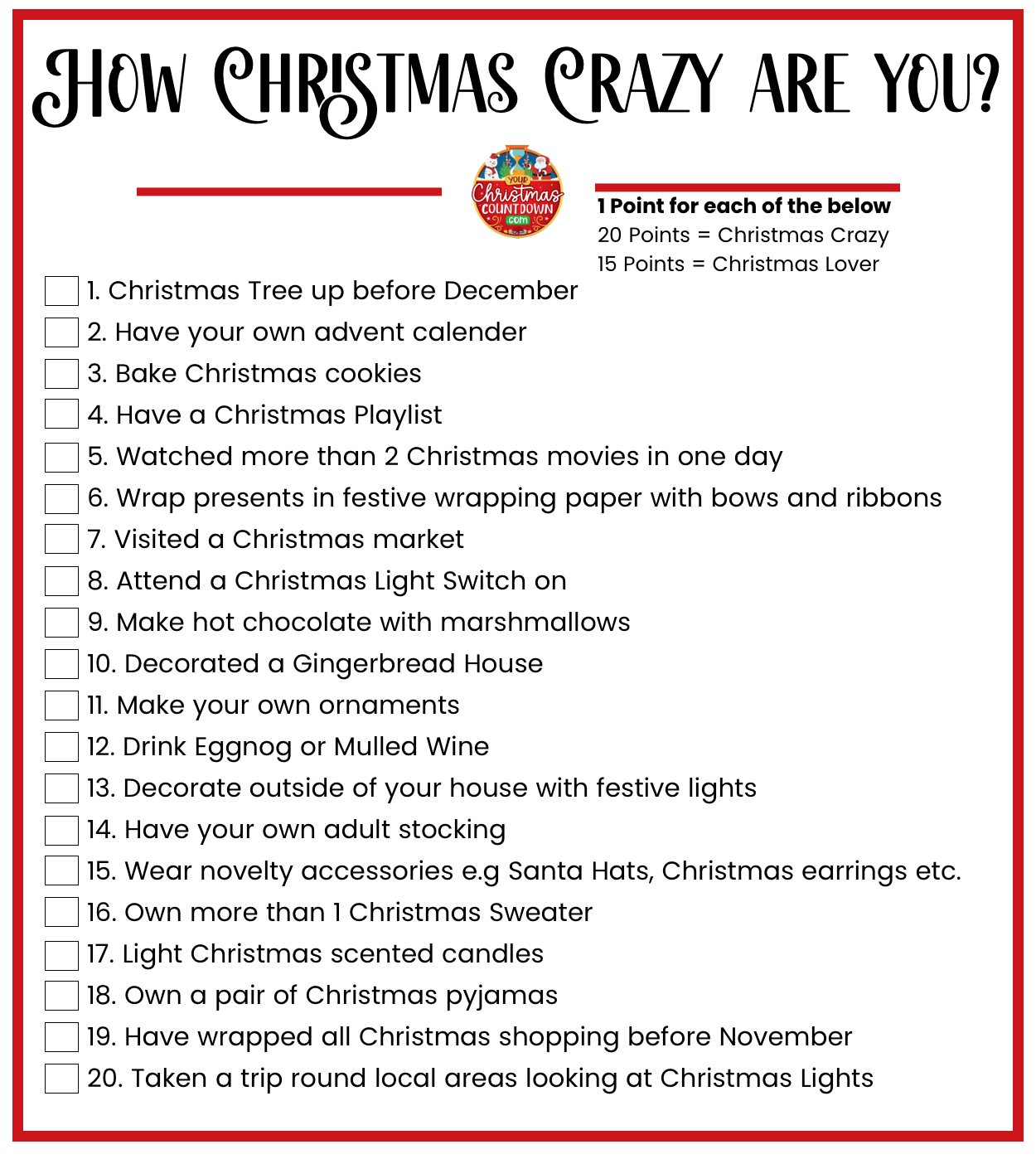 How Christmas Crazy are you?