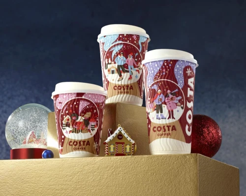 Costa Coffee Festive Takeaway Cups 2024