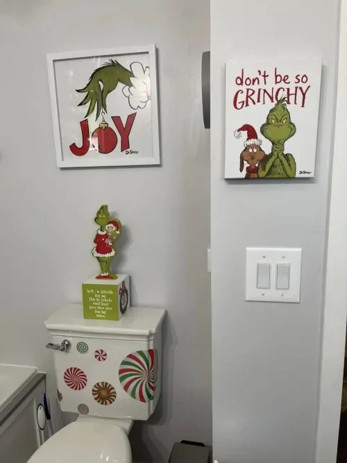 Toilet decoration and wall art