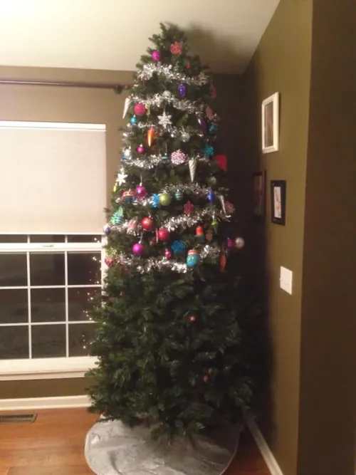 Just decorate half the tree