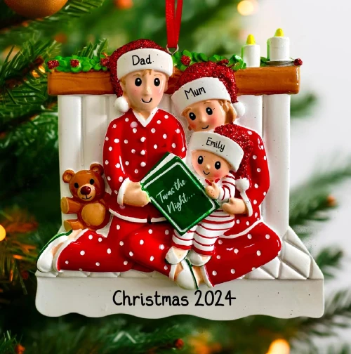 Personalised Family Bedtime Story Ornament