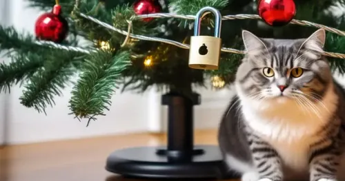 Ways to protect your Christmas tree from cats and pets