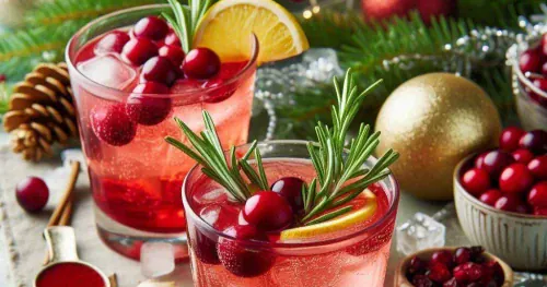 Looking for a summery Christmas themed drink? Meet the Cranberry Ginger Spritz