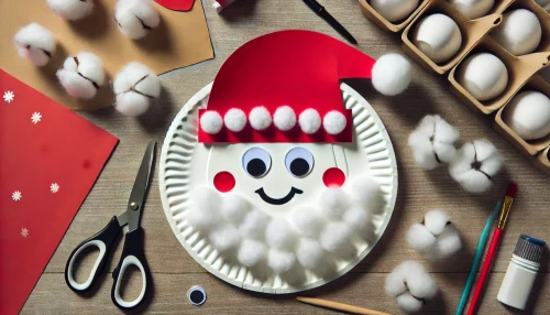 Paper Plate Santa