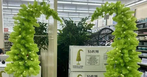 Grinch style artificial trees arrive at Hobby Lobby