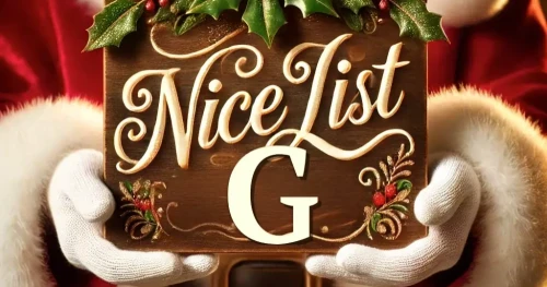 Kids Names on Santa Claus's Nice List AI Art For Names Beginning With 'G'