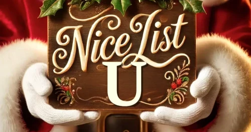 Kids Names on Santa Claus's Nice List AI Art For Names Beginning With 'U'