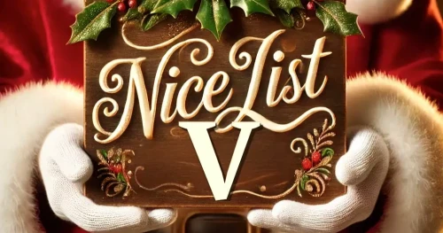 Kids Names on Santa Claus's Nice List AI Art For Names Beginning With 'V'