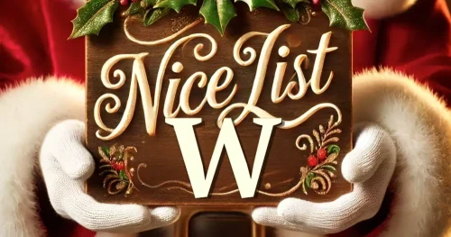 Kids Names on Santa Claus's Nice List AI Art For Names Beginning With 'W'