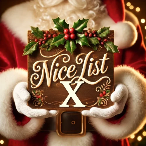 Kids Names on Santa Claus's Nice List AI Art For Names Beginning With 'X'