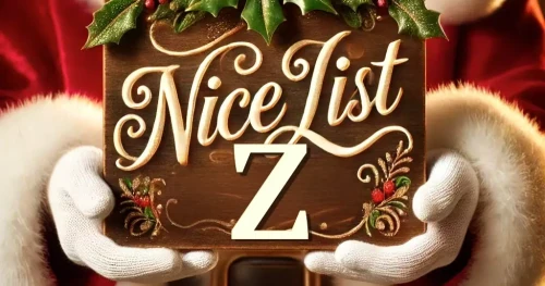 Kids Names on Santa Claus's Nice List AI Art For Names Beginning With 'Z'