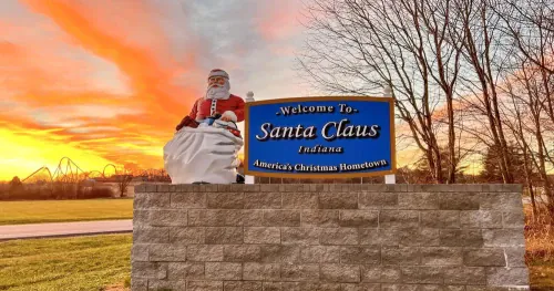 There's an all year Christmas town called Santa Claus in Indiana, US