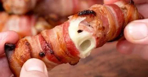 Brie & cranberry stuffed pigs in blankets