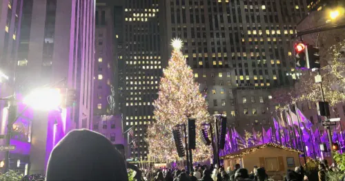 Rockefeller Christmas Tree Lights Switched On For 2023