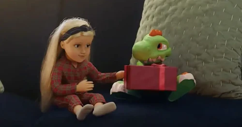 Argos Unveils Festive Magic with 2024 Christmas Advert Featuring Fan-Favorites Trevor the Dinosaur and Connie the Doll