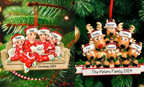 Celebrate Togetherness with Personalized Family Christmas Tree Ornaments