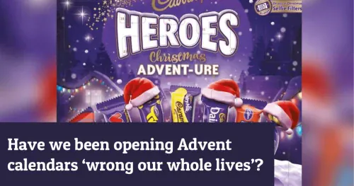 Have we been opening Advent calendars incorrectly our whole lives?