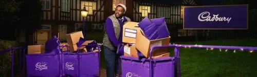 Send a free Cadbury chocolate bar in the post in the UK