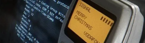 The first ever SMS text message was 'Merry Christmas'