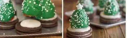 Christmas tree cupcakes from start to finish