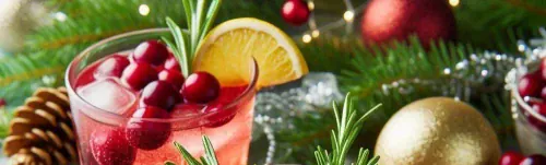 Looking for a summery Christmas themed drink? Meet the Cranberry Ginger Spritz