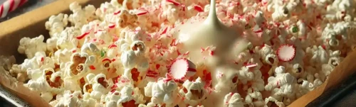 The most delicious Sweet-and-Savory Peppermint Popcorn: