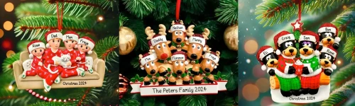 Celebrate Togetherness with Personalized Family Christmas Tree Ornaments